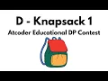 D - Knapsack 1 Atcoder Educational DP Contest
