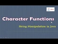 Character Functions in Java Library Classes ICSE Syllabus