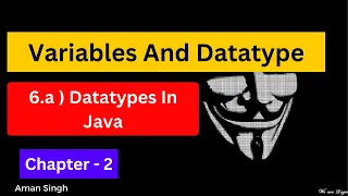 Datatype In Java Chapter - 2 Java Placement Course