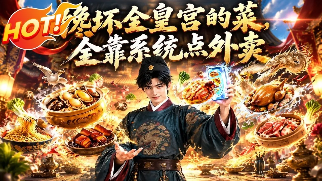 饞壞全皇宮的菜,全靠系統點外賣
