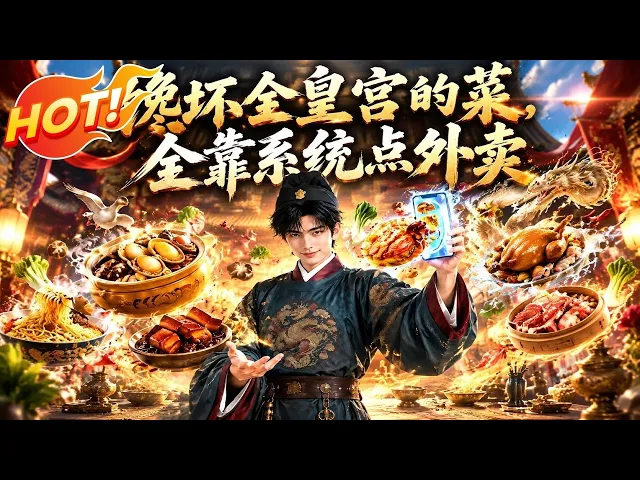 饞壞全皇宮的菜,全靠系統點外賣