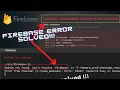 Fix firestore is not a function can t resolve firebase module firebase Error