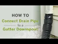 How to Connect Buried Drain Pipe to a Gutter Downspout with Flex-Drain Flexible Adapters