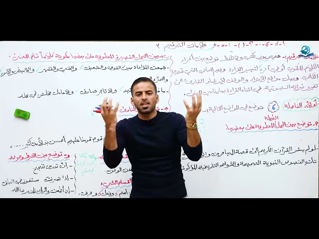 ⁣مادة اللغة العربية للصف الثالث المتوسط : علامات الترقيم