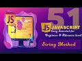 JavaScript Tutorial in Hindi Urdu part 51 String Method Part 1