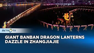 zhangjiajie celebrates lunar new year with dragon lanterns
