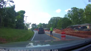 Running Over A Flagger