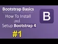 Bootstrap 4 Tutorial Introduction installation Manual CDN Bootstrap 4 Beta 2017