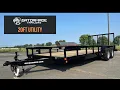 20ft utility landscape trailer