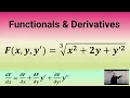 Functionals and Derivatives