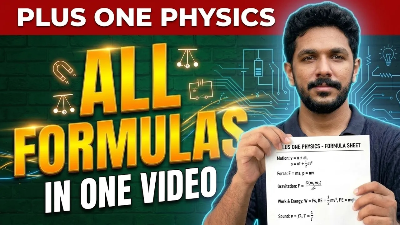 +1 Physics All Formula Explained | How to use & tricks | Alex Sir