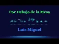 Luis Miguel  Por Debajo de la Mesa  Karaoke 4K
