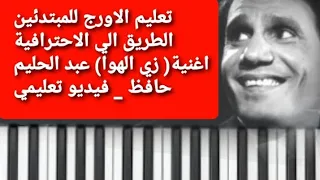 تعليم الاورج اغنية زي الهوي عبد الحليم حافظ دورات اونلاين للمبتدئين  تعليم الاورج اغنية زي الهوي عبد الحليم حافظ دورات اونلاين للمبتدئين