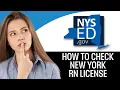 How To Check New York RN License 2025