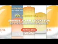 Top 5 Best Sunrise Alarm Clocks For Better Morning Routine Must Have - Sunrise Alarm Clock Wake U