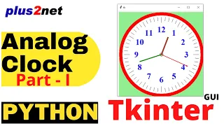 Drawing Analog clock on Tkinter Canvas by showing dial and hour numbers and minute segment markings