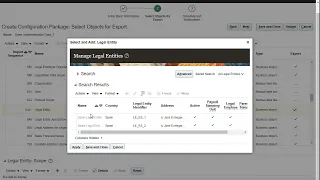 Setup Export setup data to configuration packages