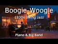Lagu Boogie-Woogie 1930s Swing JazzⅣ✨[Piano_centric, with Band] NEW SUNSET CAFE 4