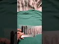 How to iron-on The back of a shirt