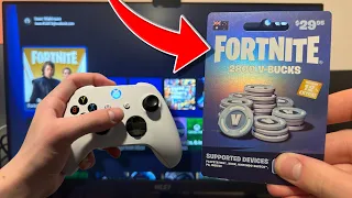 How to REDEEM Fortnite V-BUCKS CODE on XBOX EASY METHOD