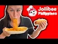 TRYING Jollibee in the Philippines for the FIRST TIME