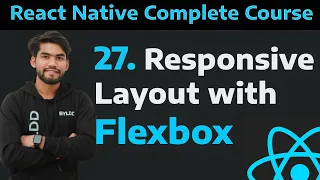 27 Responsive Layout With Flexbox in React Native Learn flex layout in react native part - 27