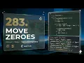 LeetCode 283 Move Zeroes Two-Pointer Swap Solution C