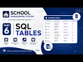 School Management System Part 6 SQL TABLES