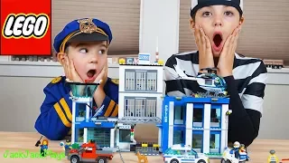 Costume Pretend Play Lego City Police Station JackJackPlays  Costume Pretend Play Lego City Police Station JackJackPlays