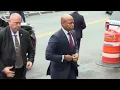 New York City Mayor Eric Adams arrives at court in illegal-contributions case