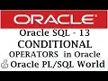 Conditional Operators in Oracle Database Oracle Tutorials for Beginners