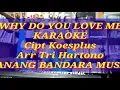 Download Lagu WHY DO YOU LOVE ME,KARAOKE,Tri Hartono,LANANG BANDARA MUSIK, #NEO JIBLES