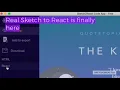 Real Sketch to React Export is here