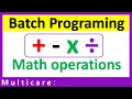How to add numbers using batch script Batch programming