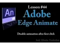 EdgeAnimate Adobe Edge Animate Lesson 44 - Disable animation after first click