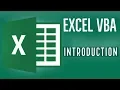 Excel VBA Tutorial for Beginners 1 - Introduction The Visual Basic Editor VBE