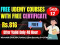 TOP FREE Udemy Courses with Certificate 8 Courses - Don t Miss Out 3 Day Deal