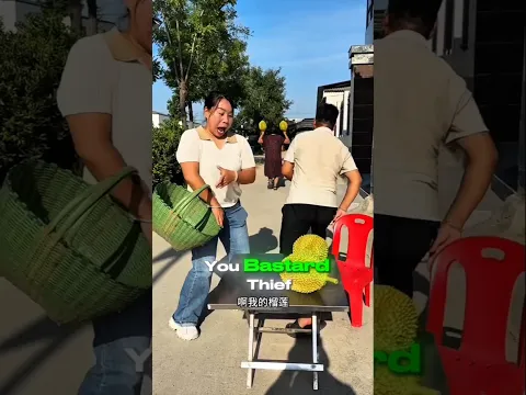 Her Jackfruit Theft Got Busted!😂 #shorts