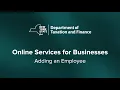 Online Services for Businesses - Adding an Employee
