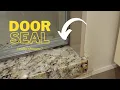 How to replace a shower door bottom seal