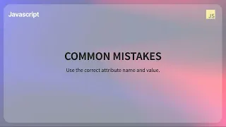 Changing Element Attributes with setAttribute and getAttribute in JavaScript