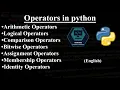 9 Operators in Python - Arithmetic Operators