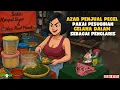 AZAB PENJUAL PECEL PAKAI PESUGIHAN CELANA DALAM SEBAGAI PENGLARIS DAGANGAN|| ANIMASI AZAB