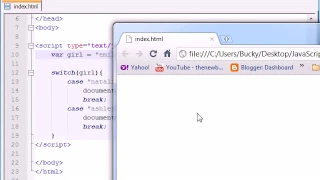 Beginner JavaScript Tutorial 18-switch