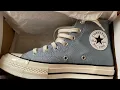 Converse Chuck 70 High Top Unboxing Cocoon Blue