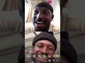 Tre White and LeSean McCoy talking on IG Live about Vontae Davis halftime retirement