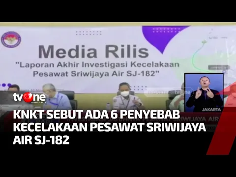 KNKT Ungkap Hasil Investigasi Kecelakaan Pesawat Sriwijaya Air SJ 182