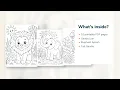 Safari Friends Coloring Pages Animal Coloring Pages Printable PDF Etsy 03