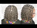 Boho Bob Knotless Braids with Beads Full Tutorial