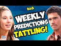 Bold and the Beautiful Weekly Predictions Dylan TATTLES Finn GROVELS Soap Dirt B B